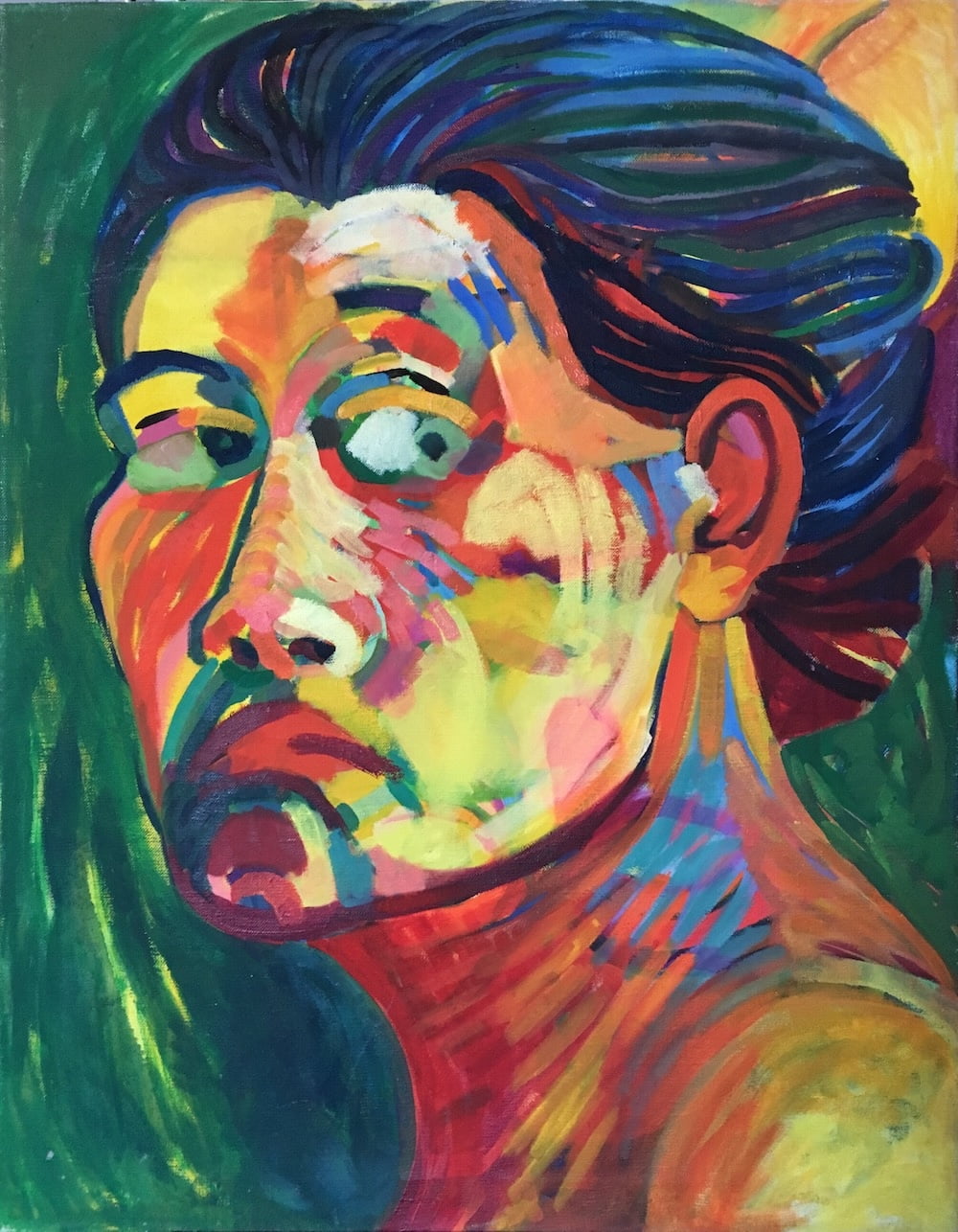 Selbstbildnis von Olga Lunow