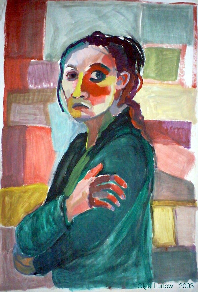 Selbstbildnis von Olga Lunow